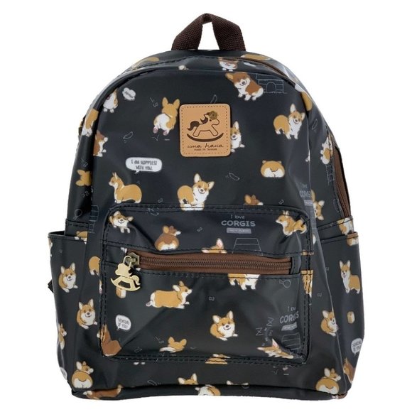 Uma Hana Handbags - Waterproof Corgi Mini Small Travel Backpack